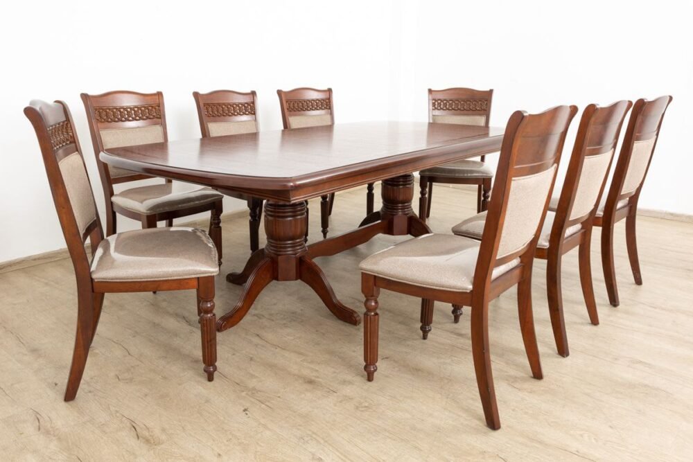 MARJORIE Dining Table + 8 Chairs